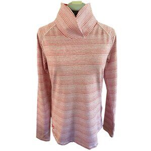 Under Armour Womens Long Sleeve Red & White Striped Shirt S